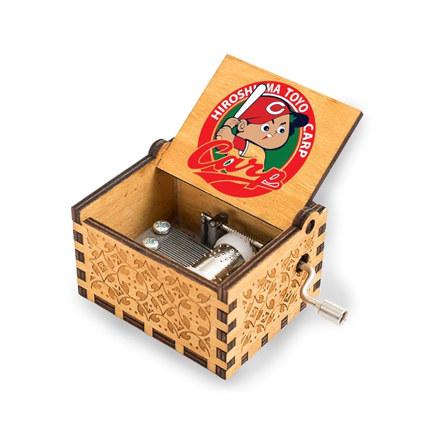 Amazon | 広島-東洋カープ オルゴール 音楽ボックス 木製